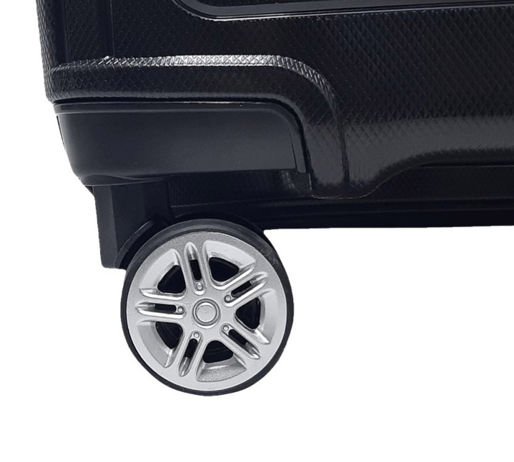 Валіза пластикова AIRTEX 241 середня 68 см чорна Київ - фото 5