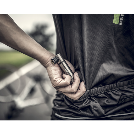 Мининасос велосипедный Birzman Mini Apogee / 120psi / серый Київ