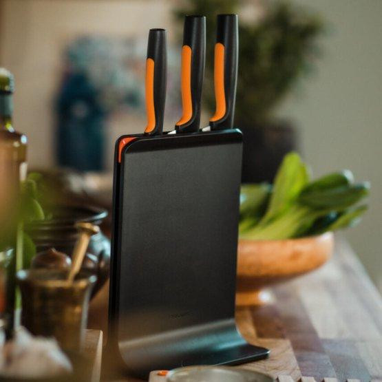 Набор Кухонных Ножей из 3 ножей в блоке Fiskars 