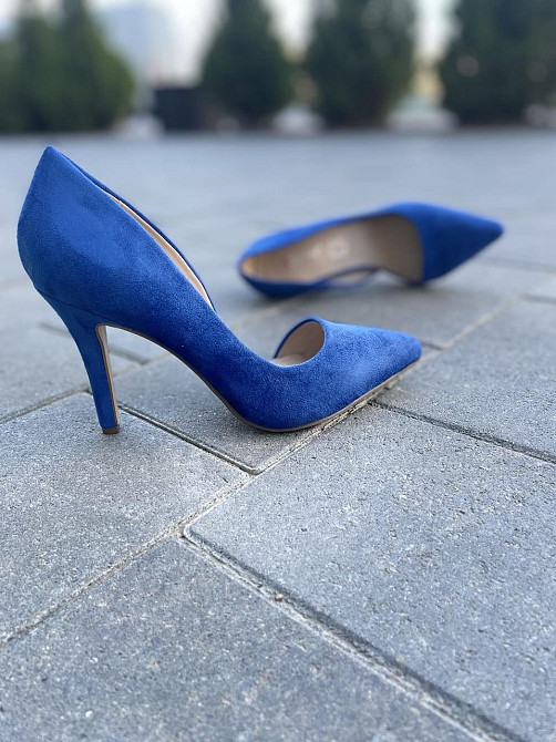 Seastar Туфлі жіночі SEASTAR C27 сині еко-замша каблук 9.5 см 36р. 37р. (1872) Коломыя - изображение 10