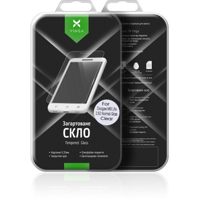 Скло захисне Vinga для Doogee MIX Lite (VTPGS-DMIXL) Вінниця - фото 2