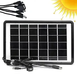 Компактная солнечная панель CL-680 8Вт для кемпинга, путешествий и зарядки устройств 120×105мм Одесса - изображение 1