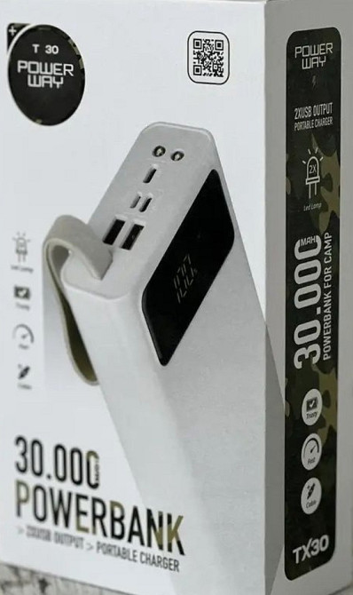 Павербанк Power Bank Power Way TX-30 30000 mAh Київ - фото 1