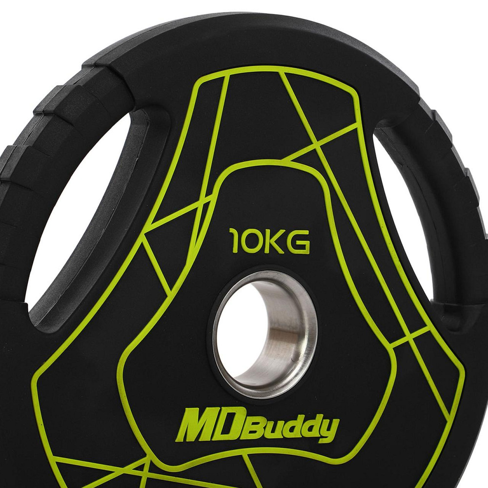 Блин (диск) полиуретановый 10 кг 51 мм MD Buddy-9647-10 Киев - изображение 5