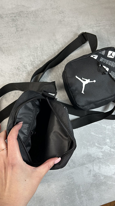 Барстека Nike, Чоловіча сумка через плече, Текстова барсетка на три відділення, Брендаова сумкаMasterSem Київ - фото 4