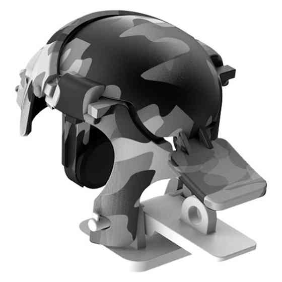 Игровой контроллер (джойстик, геймпад, триггер) Baseus Level 3 Helmet PUBG Gadget GA03 GMGA03-A02 (Camouflage Серый) Николаев