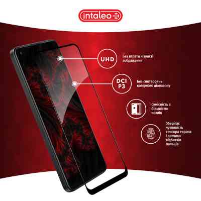 Скло захисне Intaleo Full Glue Oppo A78 Black (1283126582912) Вінниця