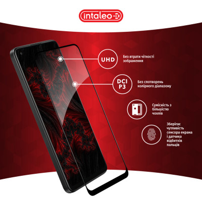 Скло захисне Intaleo Full Glue Oppo A78 Black (1283126582912) Вінниця - фото 4