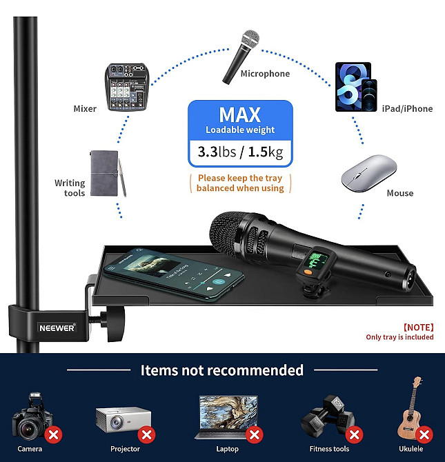 Полиця на штатив Neewer (Б клас) Луцк - изображение 4