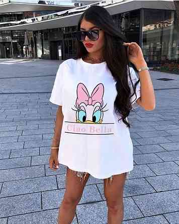 Футболка женская с принтом  42 Белая 2664081962 Днепр