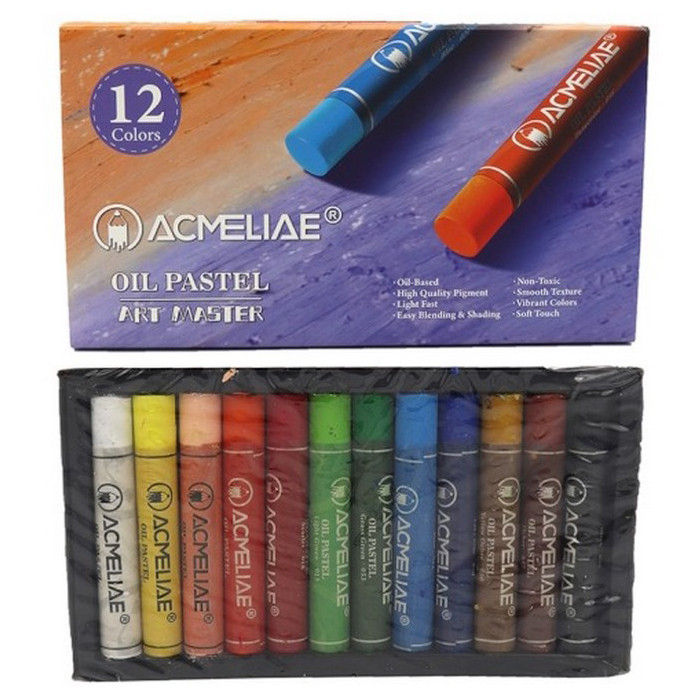 Масляна пастель олівців Acmeliae OPC-12, 12 кольорів Вінниця - фото 1