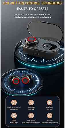 Бездротові навушники TWS Y50 Bluetooth 5.0 + DER Київ
