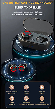 Бездротові навушники TWS Y50 Bluetooth 5.0 + DER Київ - фото 5