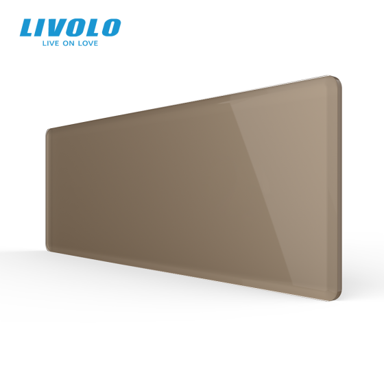 LIVOLO Рамка 3-постова порожня для трьох Х-сенсорних вимикачів (Х-Х-Х) LIVOLO, загартоване скло Коломия