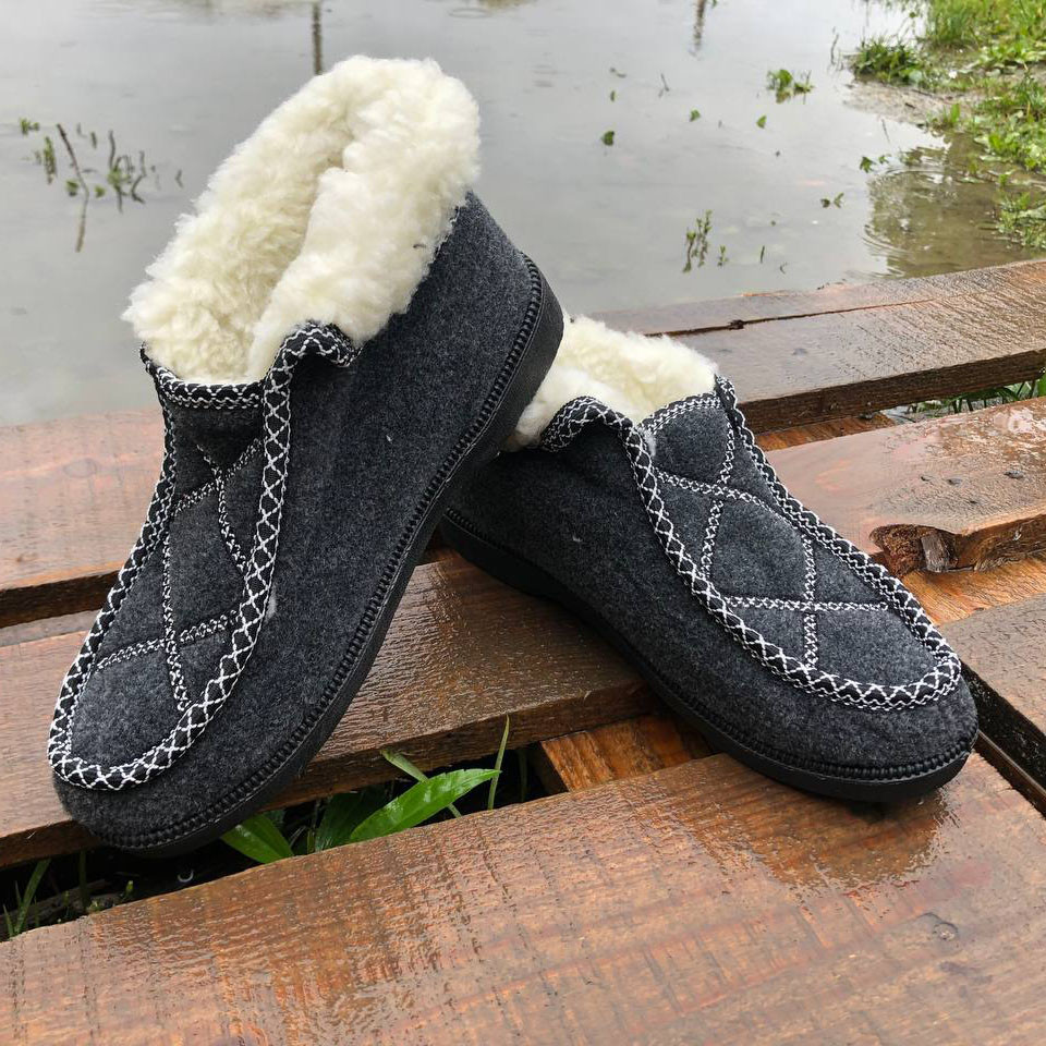 Жіночі калоші пінка в наявності 37р 23см, Утеплені хутром бурки, Жіночі чорні зимові калоші SW-23 Львів - фото 12