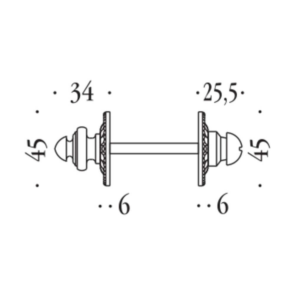 Накладка Colombo KIM19 BZG вж6 лакована полірована латунь Impero Київ - фото 2