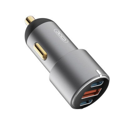 Зарядний пристрій XO CC45 1 USB QC 3.0 + 2 Type-C PD (60W) Black (XO-CC45-BK) Вінниця - фото 1