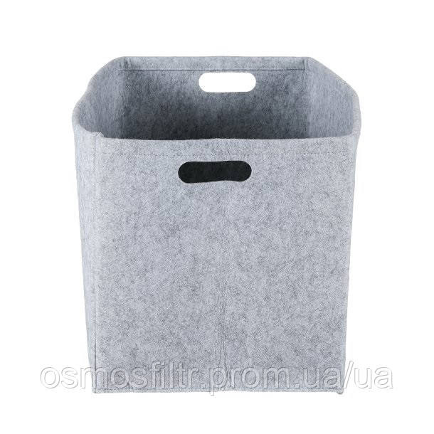 Корзина для хранения Axentia из фетра 35x45x34 см серый 50 л с ручками (135628) Киев - изображение 2