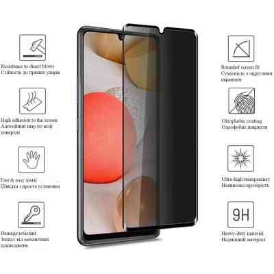 Стекло защитное Drobak Anty Spy для Samsung Galaxy A23 (Black) (444467) Винница