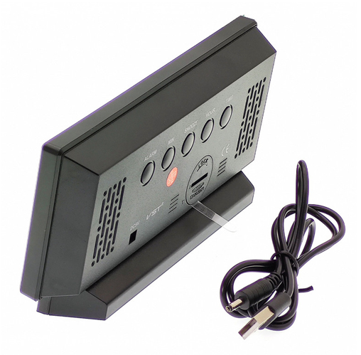 Годинники електронні VST-897-4, яскраво-зелений, температура, USB Дніпро