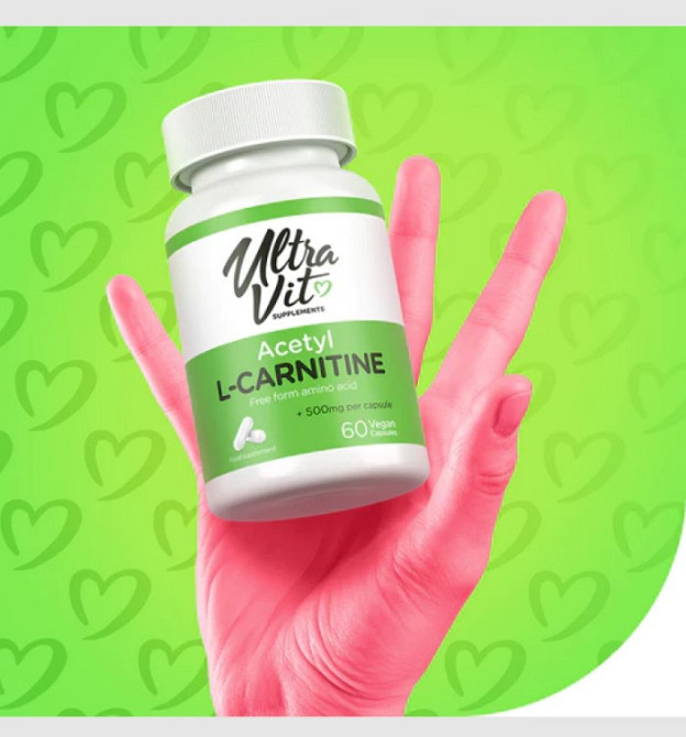 Ацетил л-карнитин VpLab Acetyl-L-Carnitine 60 caps Киев - изображение 2