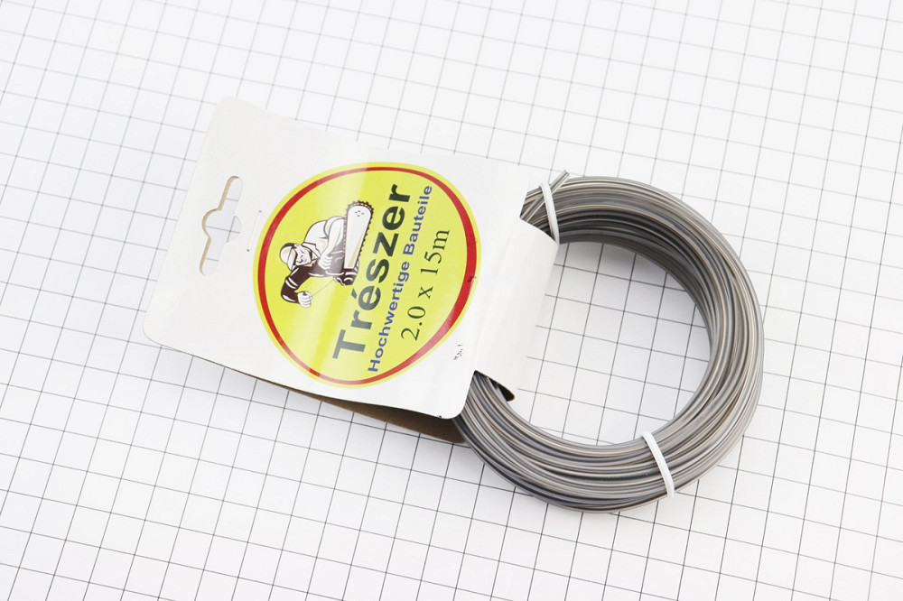 Струна косильна d-2,0mm, 15м "квадрат", двокомпонентна Київ - фото 1