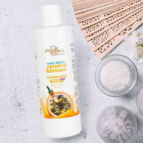 2в1 лубрикант та масажний гель - MyLove Aroma Series Intim&Massage Passion Fruit, 300 мл Sex Aura Київ
