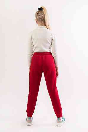 Дитячі теплі штани, червоні 122 Крохатушка одяг Київ