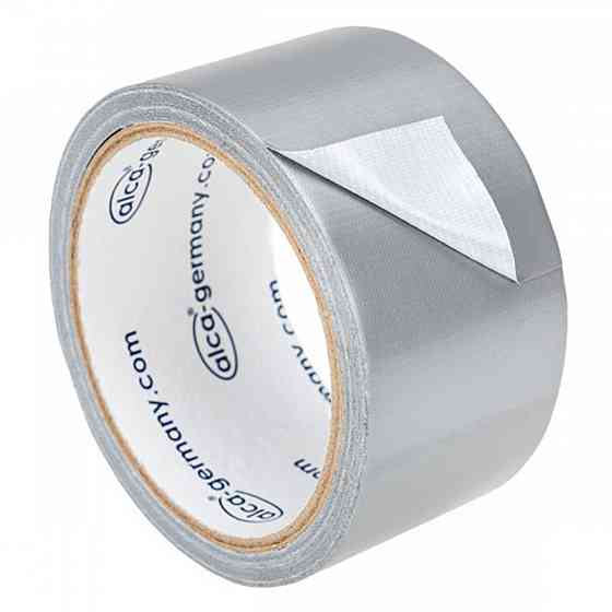 Ізоляційна стрічка (ізолента) "PowerTape" 50мм х 10м 0,2мм срібляста Alca, 554100 Київ