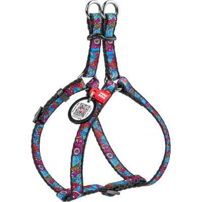 Шлей для собак WAUDOG Nylon с QR паспортом анатомическая "Лето" L (4624) Винница