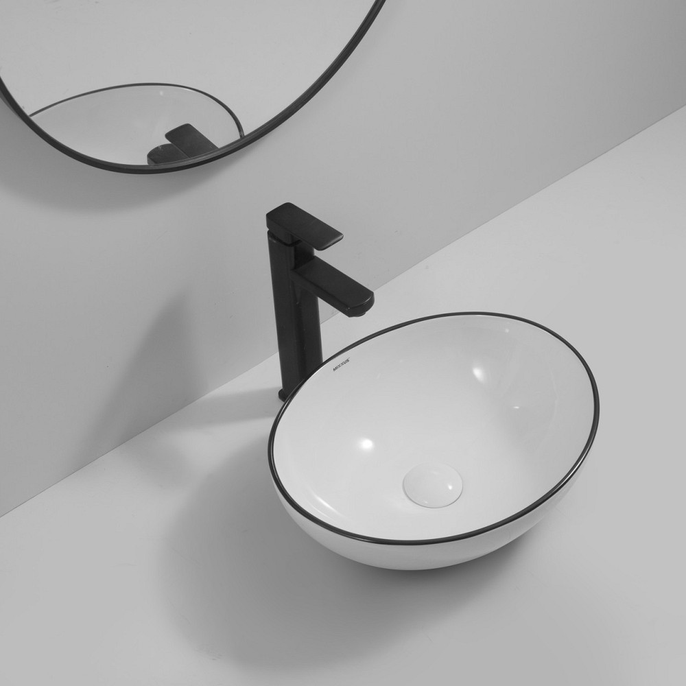 Раковина накладна MIXXUS PREMIUM ELLIPSE-0108 EDGE BLACK 400х330х145mm   ( MP6527 ) 28040 Харків - фото 6