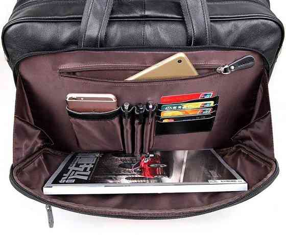 Сумка мужская Vintage 14398 для ноутбука 17 дюймов Черная Киев