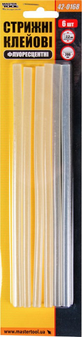 Стержни клеевые MASTERTOOL 7.2х200 мм 6 шт флуоресцентные 42-0168 Ровно - изображение 2