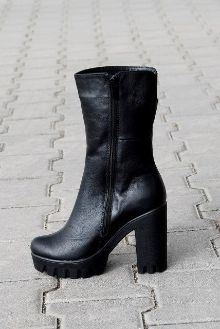 Напівчоботи жіночі ARLETT чорні натуральна шкіра 40р. (1069) Коломия - фото 3