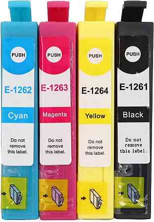 Набор картриджей Epson T1261 T1262 T1263 T1264 с чипами DuraBrite Ultra Ink 4 шт. для Stylus NX и WorkForce WF Днепр