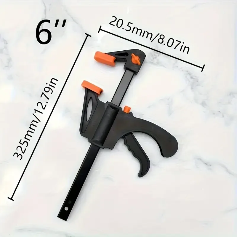 Одноручна F-образна струбцина 4" для столярних робіт Київ - фото 8