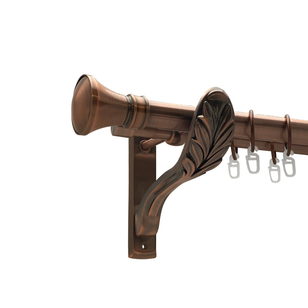 Карниз Orvit Люксор металевий дворядний ретро Мідь 25\19 мм 300 см (00-00009893) Львів - фото 1