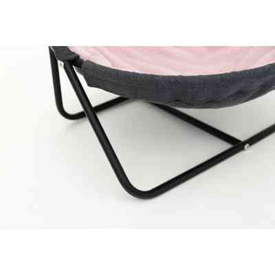 Лежак для тварин MISOKO&amp;CO Pet bed round plush 45x45x22 см grey and pink (HOOP31839) Вінниця