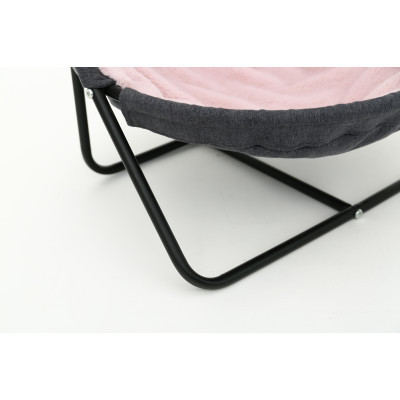 Лежак для тварин MISOKO&amp;CO Pet bed round plush 45x45x22 см grey and pink (HOOP31839) Вінниця - фото 3