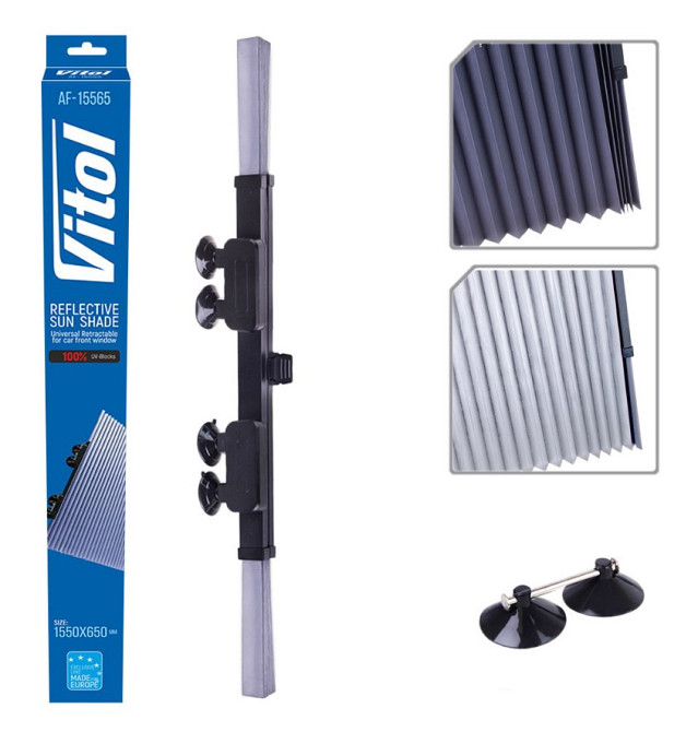 Шторка сонцезахисна "гармошка" 65х 155см AF-15565 Винница - изображение 2