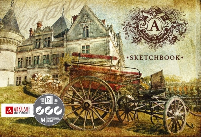 Скетчбук А4 "Аркуш" Замок, 12 арк, клеєний, офсет 150г/м, 1SBA41501, шт Київ - фото 1