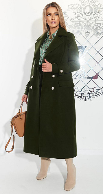 Лаконічне пальто з красивою фурнітурою (42) Київ - фото 3