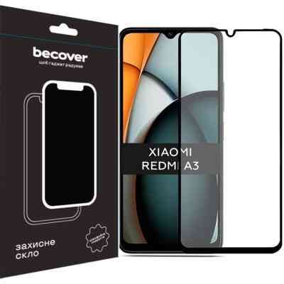 Стекло защитное BeCover Xiaomi Redmi A3 4G Black (711227) Винница