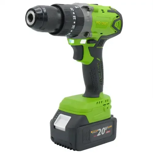 Безщітковий акумуляторний шуруповерт Procraft PA18BL  20 В  потужний Li‑Ion АКБ у кейсі з АКБ 4 А·год, шурупокрут  професійний Львів