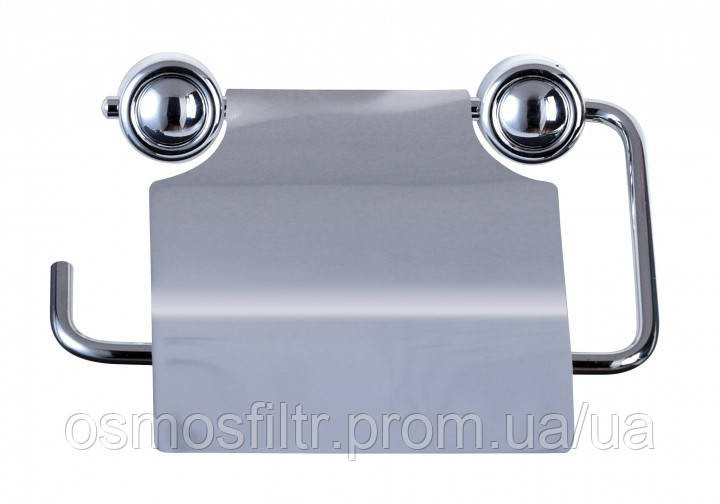 Тримач для туалетного паперу Axentia Атлантік настінний нерж сталь пластик хром 15х13х3 см (280031) Київ - фото 1