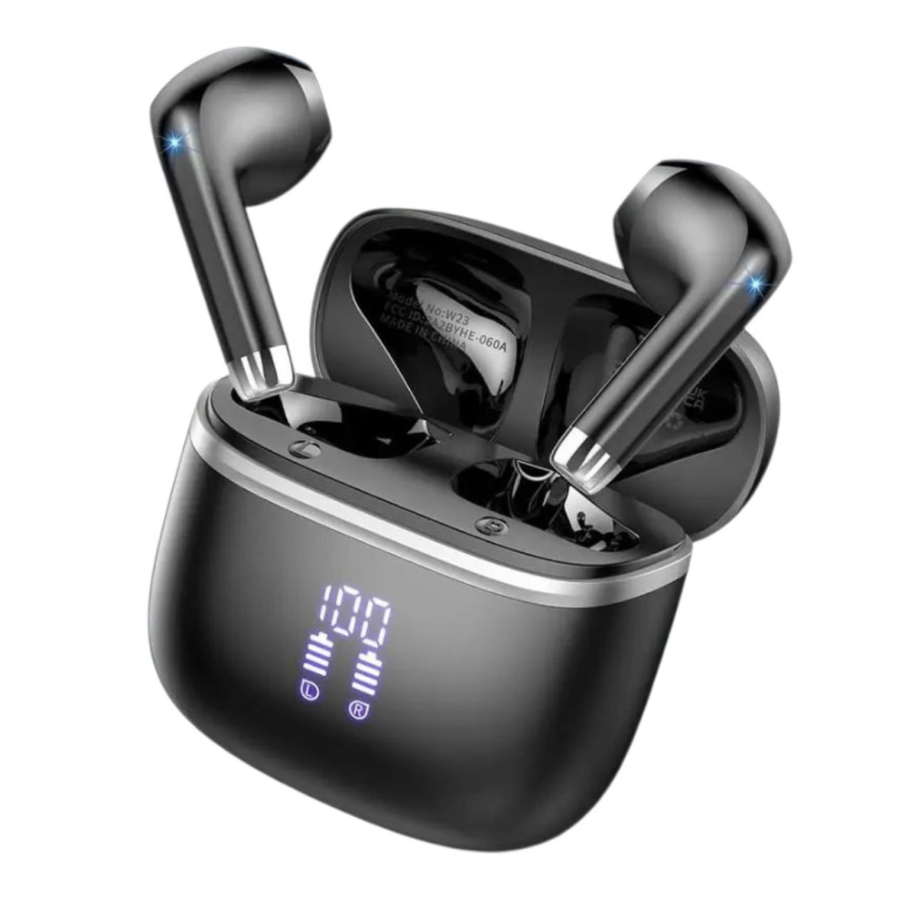 Беспроводные Bluetooth-наушники HOYFA W53 Bluetooth 5.4, ENC, Hi-Fi, до 50 ч, LED-дисплей, IPX7, Type-C, черные Киев - изображение 2