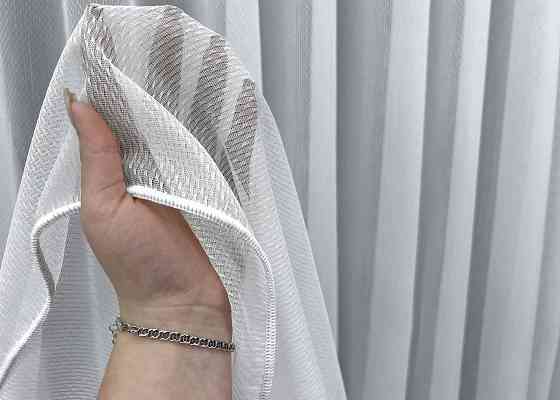 Тюль VR-Textil 1985т Жакард фактурний Білий 400х270 см (42-0975) Київ