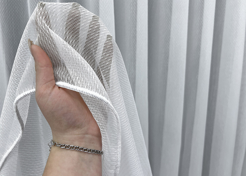 Тюль VR-Textil 1985т Жакард фактурний Білий 400х270 см (42-0975) Київ - фото 4