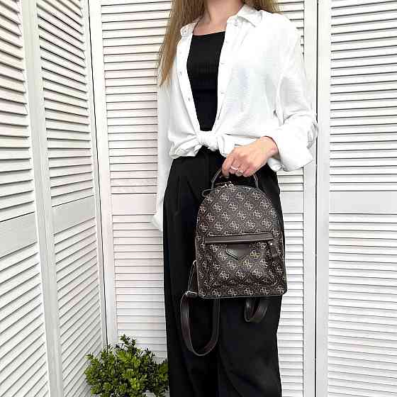 Жіночий рюкзак класичний брендовий. Жіночий маленький брендовий рюкзак Коричневий 816 Київ