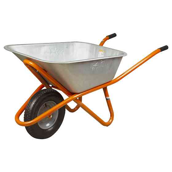 Тачка будівельна одноколісна 90 л 200 кг колесо 15" (з 5-х ЧАСтЕЙ) FLORA (5056464) Київ